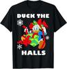 Donald Duck The Halls Christmas Portrait Tshirt Unisex