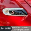 Für MINI Cooper S F55 F56 F57 2015-2020 Auto Kotflügel Blinker Außenleuchten Abdeckungen Aufkleber Zubehör