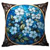 New Vintage Floral Pillowcase Creative Colored Glass Printed Home Sofa Car Cushion Pillowcase