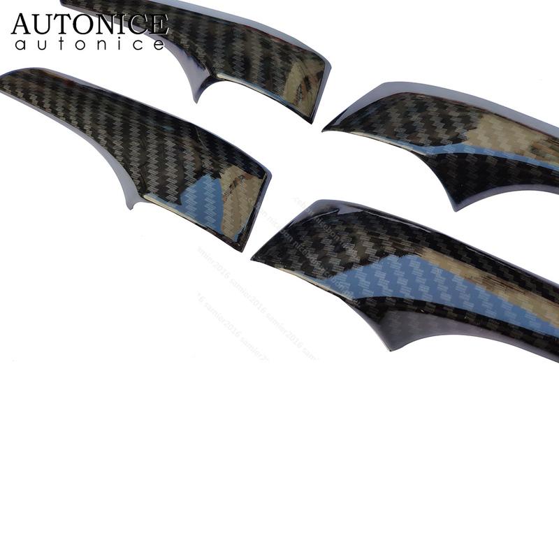 4pcs Carbon Fiber Color Inner Door Open Handle Cover Fit for Toyota Camry 2012 2013 2014 2015 2016 2017