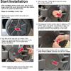 4 Pcs Full Coverage Wheel Center Caps for Tesla Cybertruck Accessories Rust Resistant Removable ABS Hub Center Caps