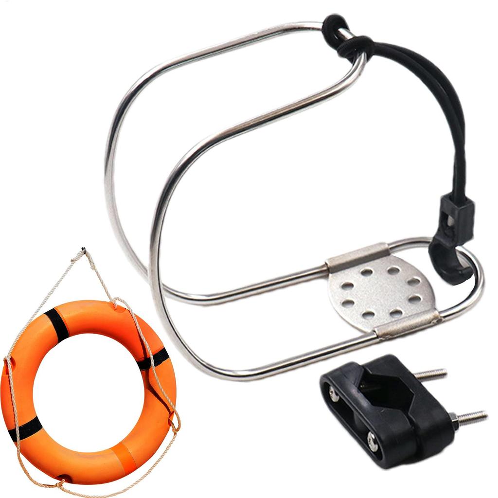 Hufeisen Rettungsring Halterung Für Schiffe Edelstahl Rettungsboje Ständer Rack Ring Yacht Rettungsring Halter Schwimmer Rack Bootszubehör