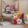 Vibrant Flowers In The Oil Painting Style 45*45cm Cushion Cover Pillow Cover Decor Pillowcase Home Pillowcase For Couch Pillow