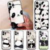 Cartoon Cute Panda Phone Case for Apple iPhone 17 Pro Max 15 Pro 7 8 XR XS MAX 12 16 Air 13 17e 11 14 Funda Phone Cover