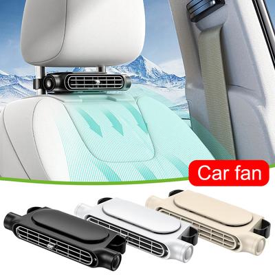 Cooling Fan Seat Car Mounted Fan Electric Auto Backseat Fan Three Adjustable Wind Speeds Cooling Tool for Mini Cars RVs Sedans
