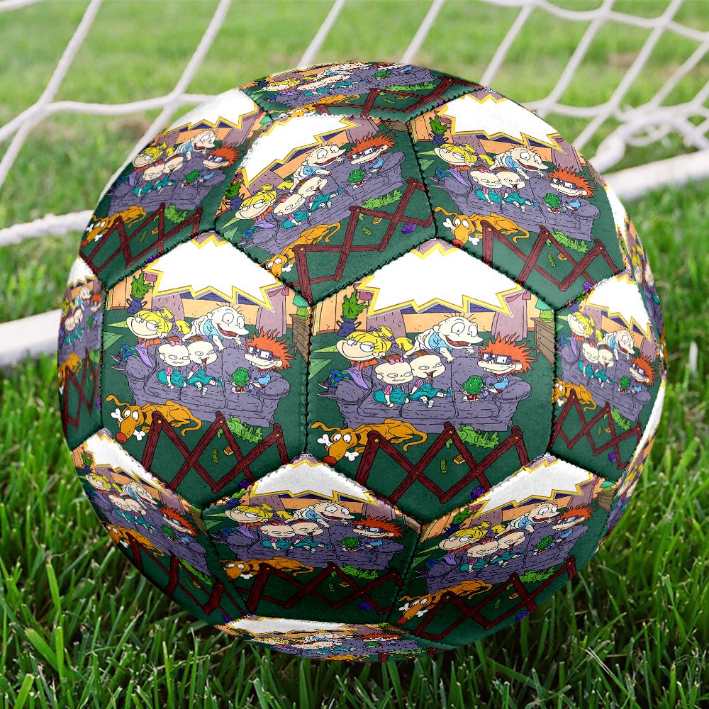Rugrats Theme Size 5 Soccer Ball, Suitable for Both Indoor and Outdoor Matches, a Gift Suitable for Everyone.