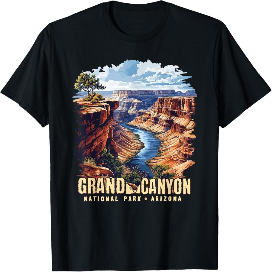 Retro Classic Grand Canyon National Park T-Shirt XXXXXL чёрный