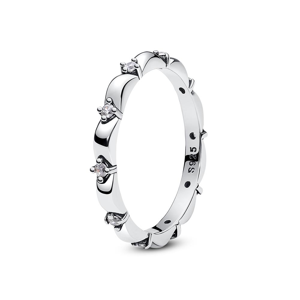 New 925 Silver Rings For Women Crown Love Heart Moon Sun Engagement Wedding Rose Gold Ring Luxury Jewelry Gift