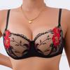 French Sexy Lace Push Up Thin Cup Bra For Large Bust Women