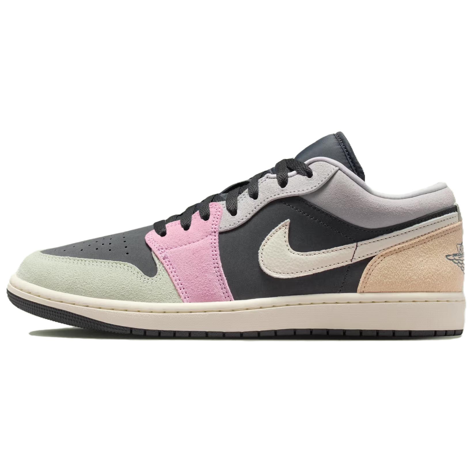 

Jordan Air Jordan 1 Низькі Винтажні Баскетбольні Кросівки Унісекс Рожеві Чорні IB7109-004 43