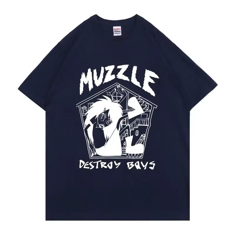 Limited Destroy Boys Muzzle T-shirt Unisex Fashion Vintage Short Sleeve Tshirt Men Women's Casual Oversized Crewneck T Shirts