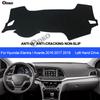 Car Dashboard Cover For  Hyundai Elantra Avante 2016 2017 2018 Dash Mat Dashboard Pad Carpet Anti-UV Anti-slip Anti-Sun