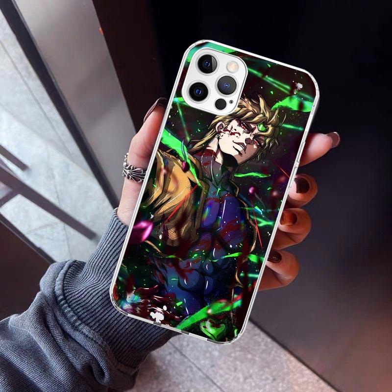 JoJo Adventure Dio Diego Brando Phone Case For iPhone 17 Air 11 13 Mini 14 15 Plus 16 12 Pro Max 16E SE 7 8 Pattern Soft TPU Bac