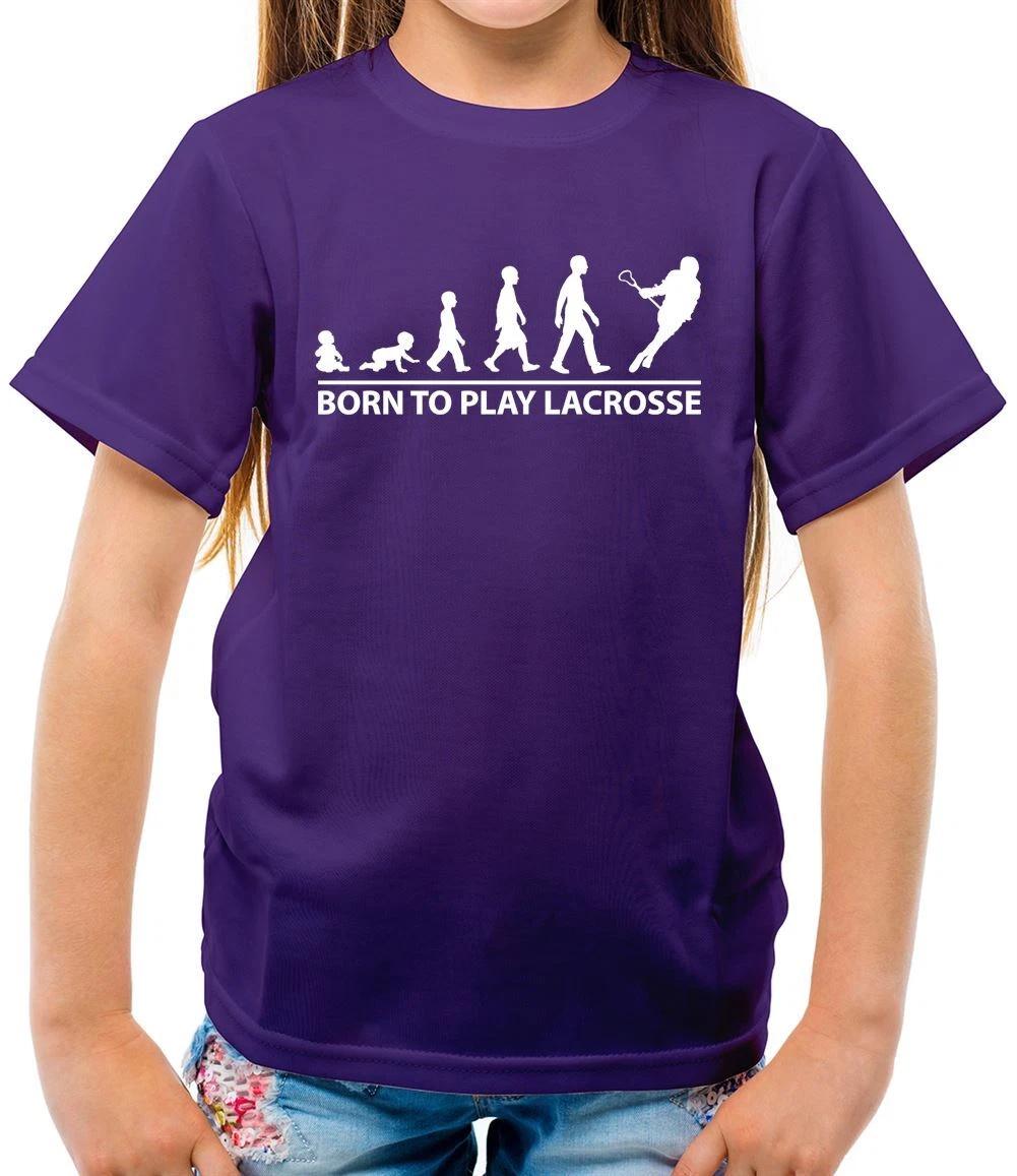 Born To Play Lacrosse - Kids T-Shirt - Player Love Equipt Field 120