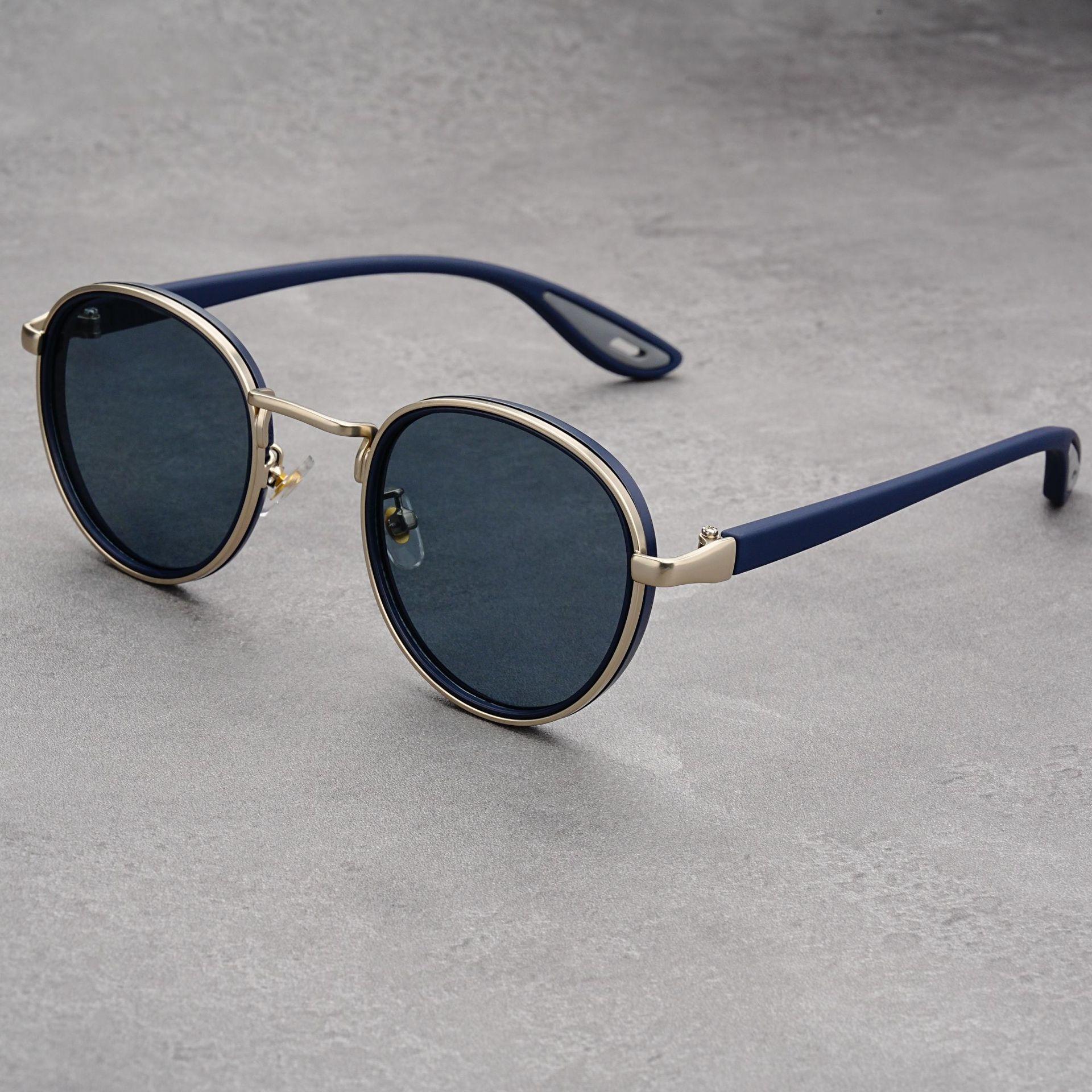 

Vintage Casual Circular Sun Glasses Unisex Personality Multi-Purpose Outside On-the-Go Sun Protection Stt Photography Shades Glasses