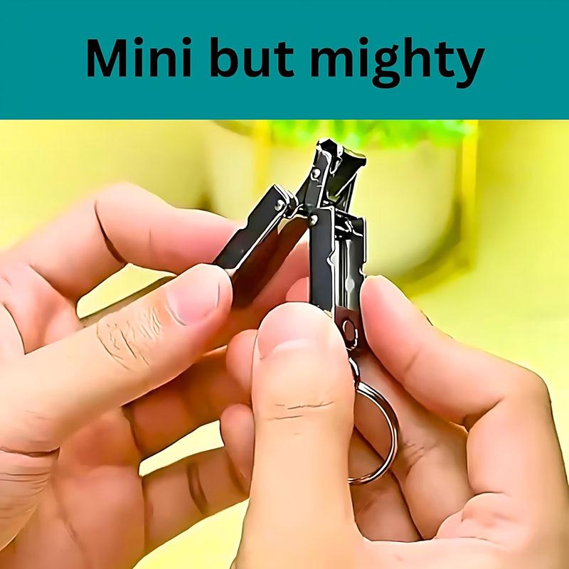 Mini Klíčenka na nehty, Malé Skládací Přenosné Cestovní Velikosti Nůžky na nehty Klíčenka pro Muže Ženy Unisex, Kompaktní Kapesní Skládací