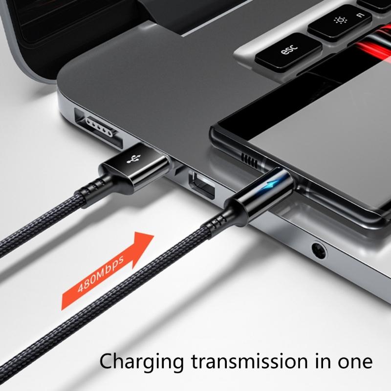 Short Micro USB Cable, USB to Micro USB NylonBraided Fast Charge Cable,Support 480Mbps Data Transmission