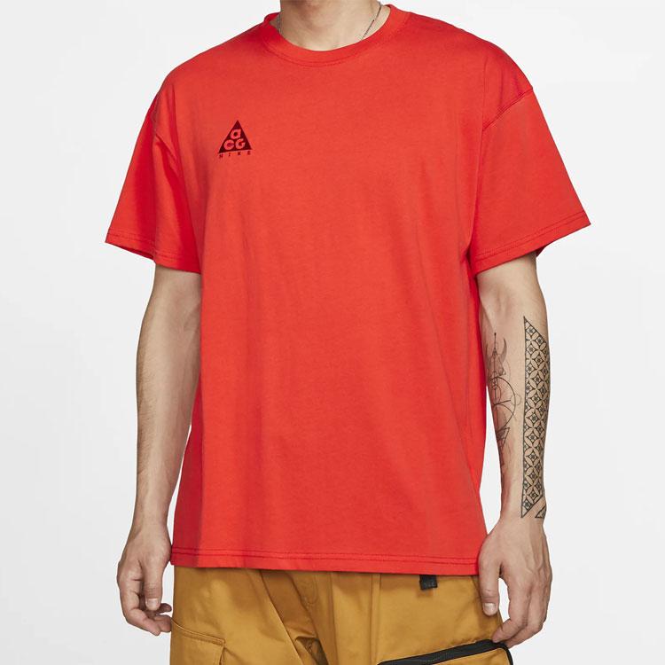 Nike ACG Small Logo Casual Short Sleeve T-Shirt Men Tops Noble-Red BQ7343-634
