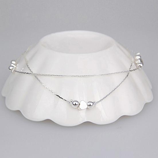 Anklet Exquisite Adjustable Women Star Heart Beads Pendant Foot Bracelet for Shopping