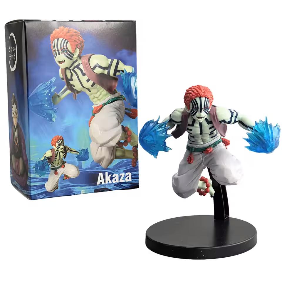 15cm Anime Figure Demon Slayer Figures Slayer Akaza Doll Figurine Warrior Action Figure Model Lovely Toys Anime Model Figure Car Doll
