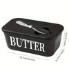 Butter Box Set with Lid for Refrigerator Storage Easy to Clean Surface Ideal for Hotels Homes Restaurants Butter Dish Serving