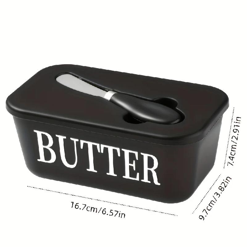 Butter Box Set with Lid for Refrigerator Storage Easy to Clean Surface Ideal for Hotels Homes Restaurants Butter Dish Serving
