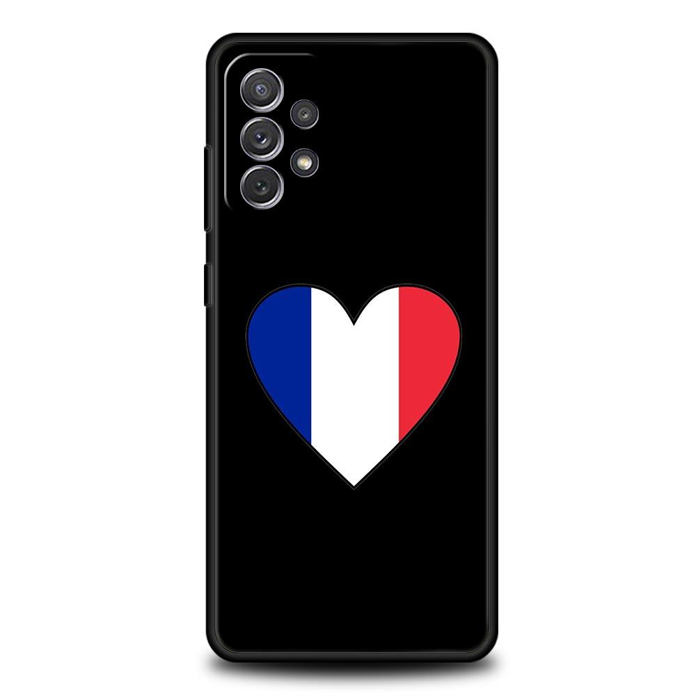 Phone Case For Samsung Galaxy A15 A13 A51 A71 A41 A31 A21S A03S A05 A35 A55 A23 A25 A33 A53 A73 5G Cover France Flag