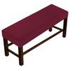 Solid Pineapple Checkered Bench Cover Non Slip Full Wrap Elastic Seat Protector For Home Dining Room Furniture