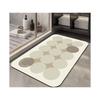 Simple Flower Diatom Mud Floor Mat Toilet Non-Slip Floor Mat Bathroom Water-Absorbing Quick-Drying Floor Mat Household Toilet Floor Mat