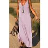 Womens Summer V Neck Tank Dress With Stripes And Beads For Casual Travel