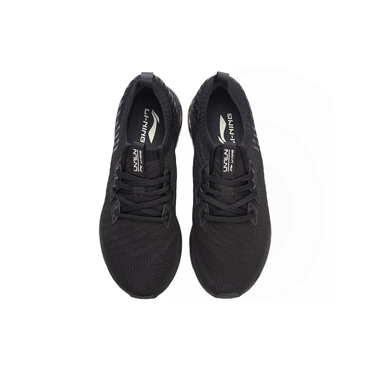 Li Ning Arc Fabric Shock Absorbing Non-Slip Wear-Resistant Breathable Lightweight Rebound Low-Top Running Shoes Women sneaker Black ARHN014-1