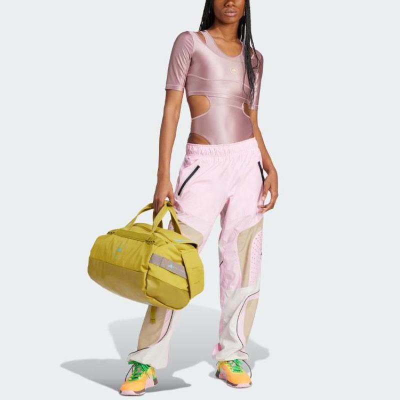adidas X Stella McCartney Crop Top Jednobarevný Logo Úzký Střih Dámské Topy Růžová IN3652