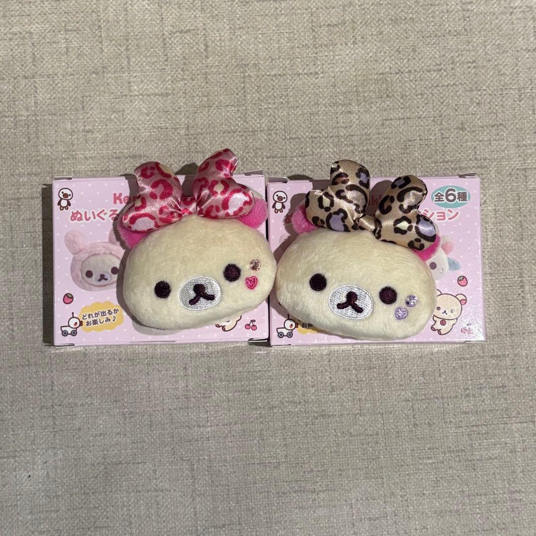 Korilakkuma Plush Badge Leopard Print Set