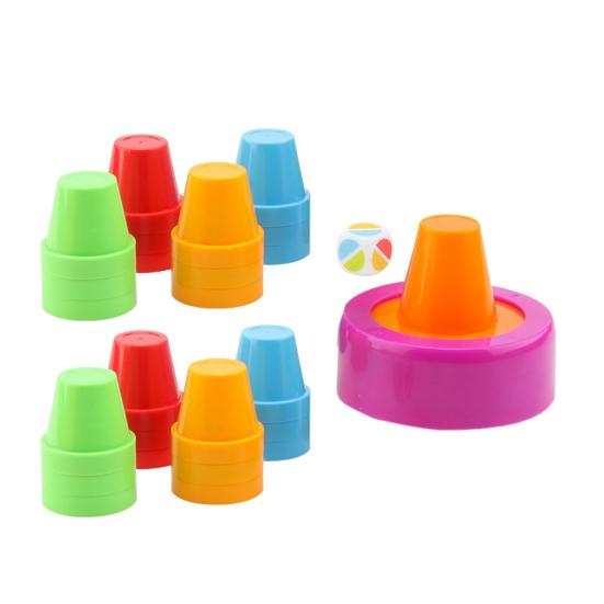 

45659 Наборы Детская игра с укладкой стаканчиков Развитие мелкой моторики Тренировка концентрации Цвет 1pc