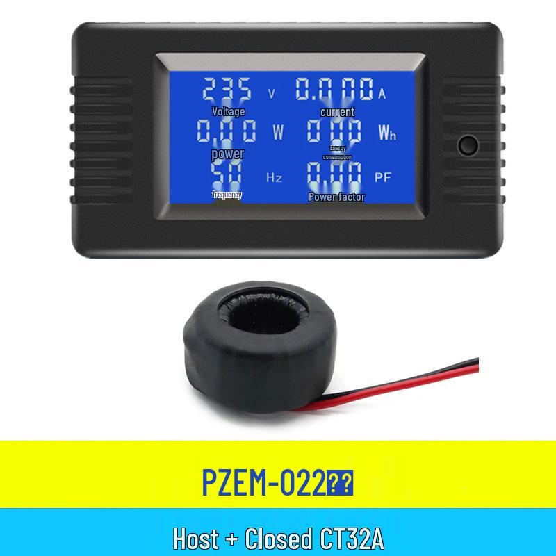 Peacefair AC Digital Power Tester: Multifunction Voltage, Current, Power, Frequency, and Energy Meter.