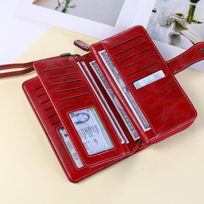 Retro Multi Functional Large Capacity Long Women's Wallet Wallet Wallet Handbag