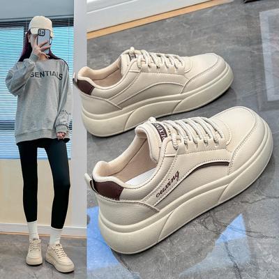 White Shoes for Women Spring New Student Ins Trendy Versatile Platform Shoes Spring and Autumn Casual Shoes