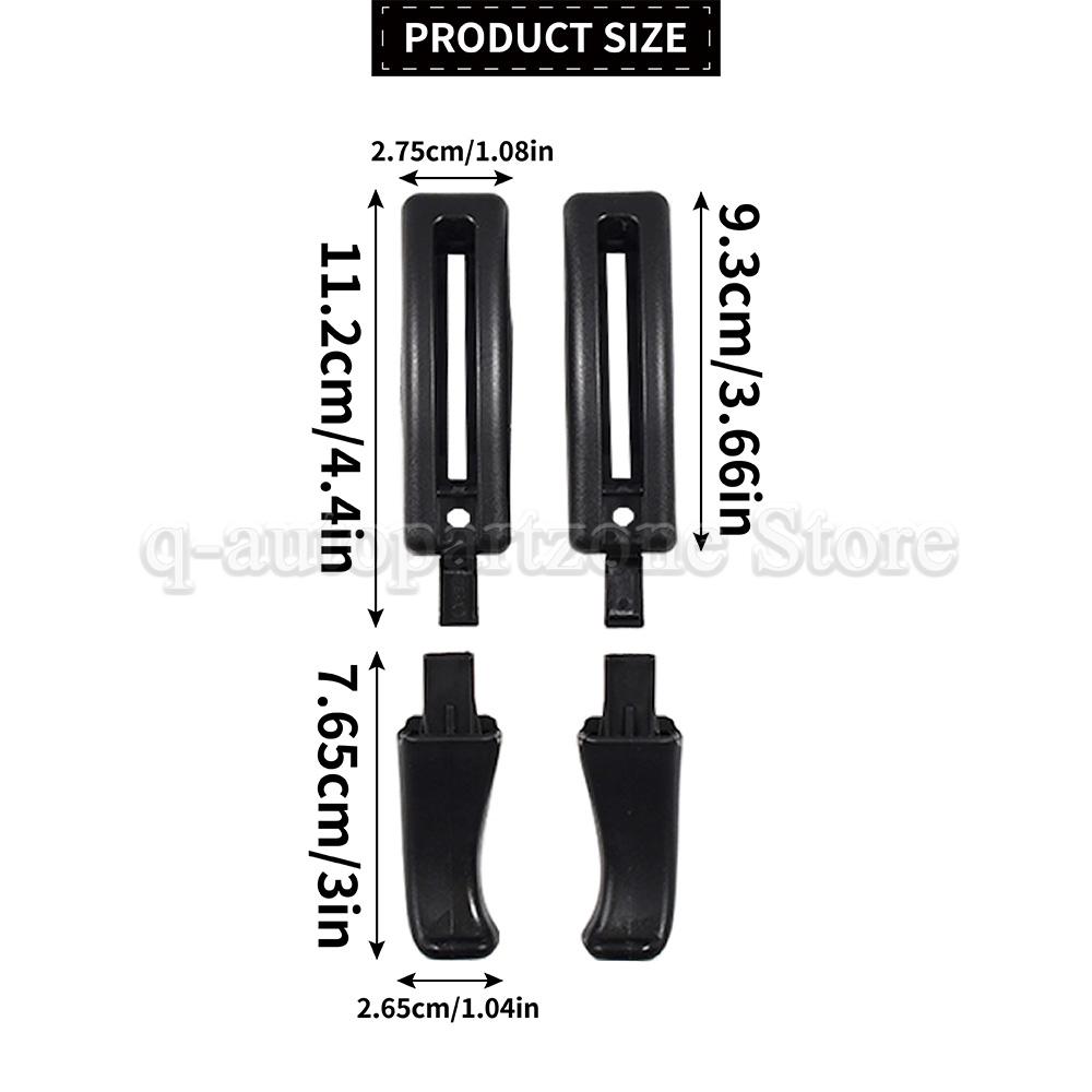 4PCS For Golf MK1 MK2 MK3 Jetta MK2 Scirocco MK2 Corrado Caddy Front Seat Tilt Lever Handles & Cover Caps 191881633A 191881634A