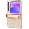 For Huawei Pura X Case with Kickstand Hinge Protection Rhinestone Glitter PC Phone Cover