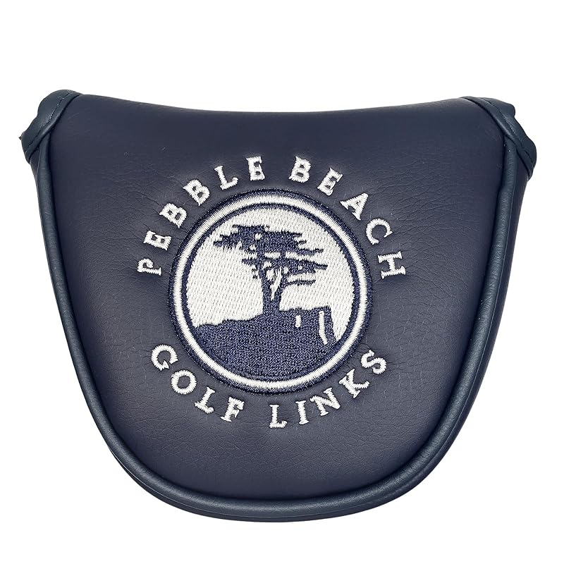 

Odyssey Putter Cover, Headcover, Compatible with 2 Balls, Mallet, Magnetic, Navy Blue, White, Red (Navy)