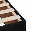 Box Spring Bed with Mattress Black 200x200 cm Fabric