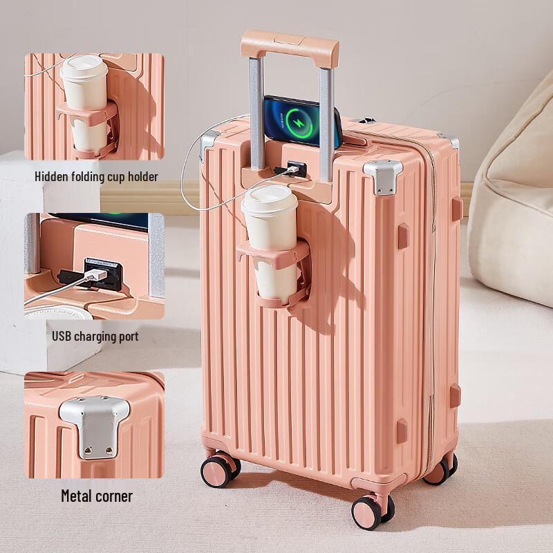 Multifunctional Zippered Suitcase 28 inches