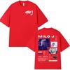 Rapper Milo J 166 Album T Shirt Men Women Fashion Hip Hop T-shirt 100% Cotton Casual Oversized Short Sleeve T-shirts Streetwear 4