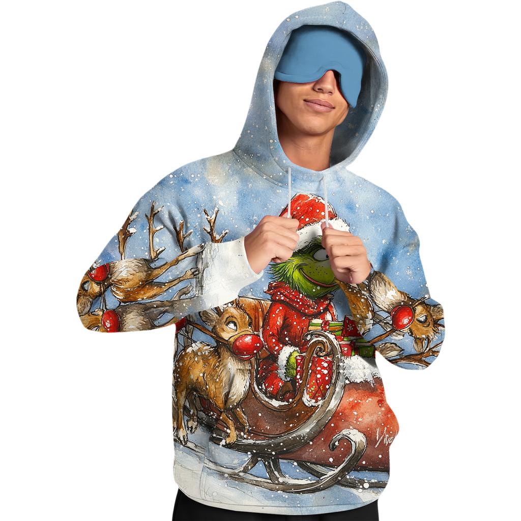 Men's Fleece Hoodie Casual Long Sleeve Sweatshirt