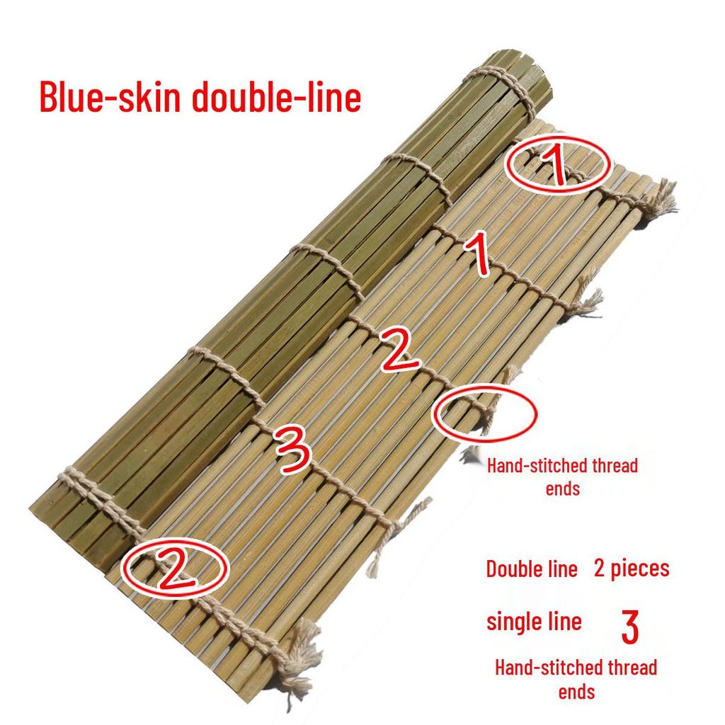 Natural Bamboo Sushi Rolling Mat and Curtain Set