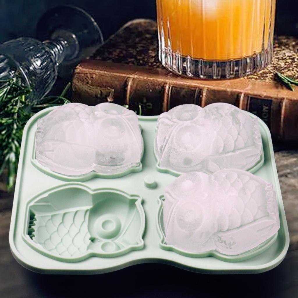 Multicavity Animal Owl Drink Ice Tray Big Eyes Bird Jelly Candy Chocolate Baking Set Summer Ice Cream Cake Decor Silicone Mold