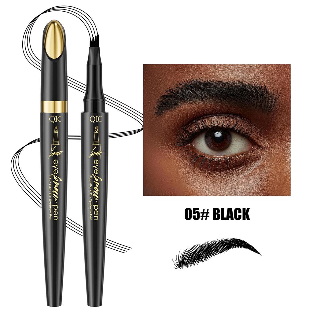 New 3D Waterproof Micro-Knife Magic Eyebrow Four-Pronged Eyebrow Pencil Wild Water Eyebrow Pencil