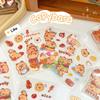5pcs Funny Orange Capybara Stickers Capybara Cartoon Kapibara Stickers  Toddlers