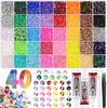 40 Kit - 40,000 Assorted Nail Diamonds with Storage Box for Decoration 30ml