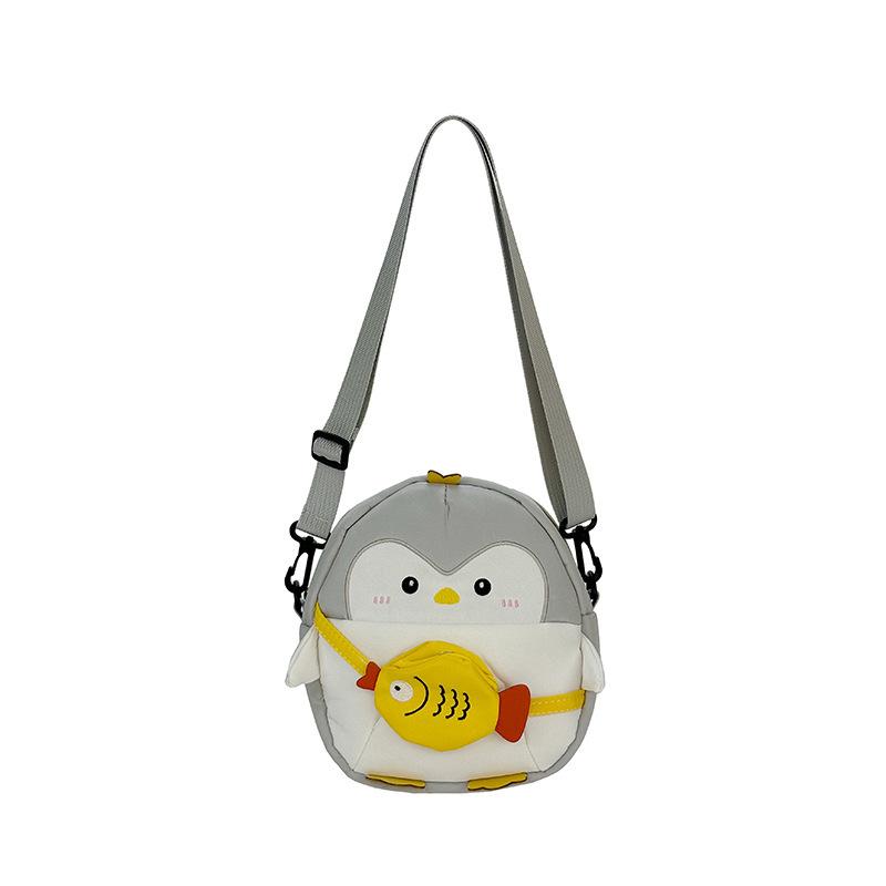 Weird Personality Penguin Single-shoulder Bag, Cartoonish Girl Handbag, School-themed Cute Girl Casual Bag